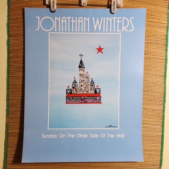 SET of 5 1980s Fine Art Posters, Jonathan Winters Vintage Surreal, 28"x22" (NOS) - Picture 4 of 16